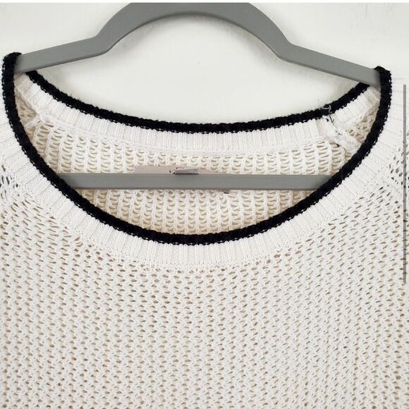 Loft | Tipped Pullover Sweater With Bow Cuff Detail - Picture 6 of 7